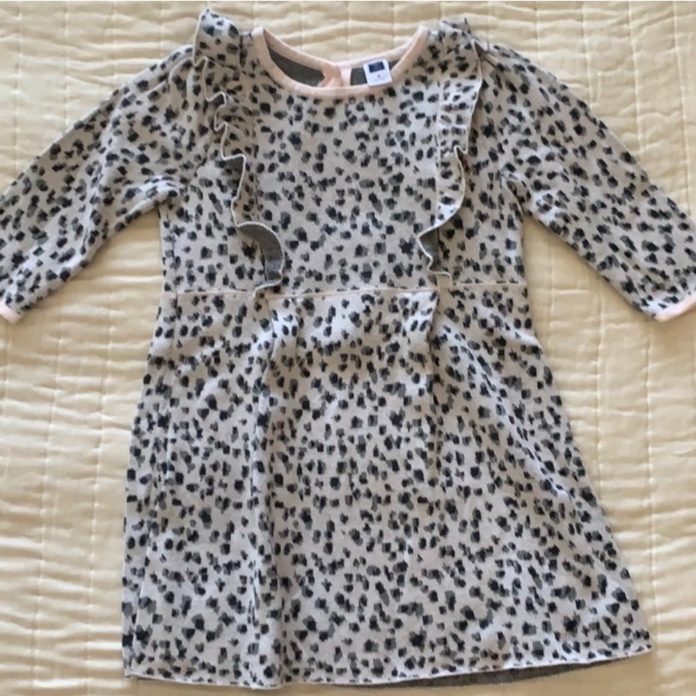 𝅺JANIE and Jack Pink Cheetah Dress 3T